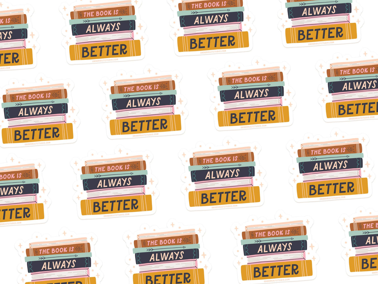 The Book Is Always Better Sticker