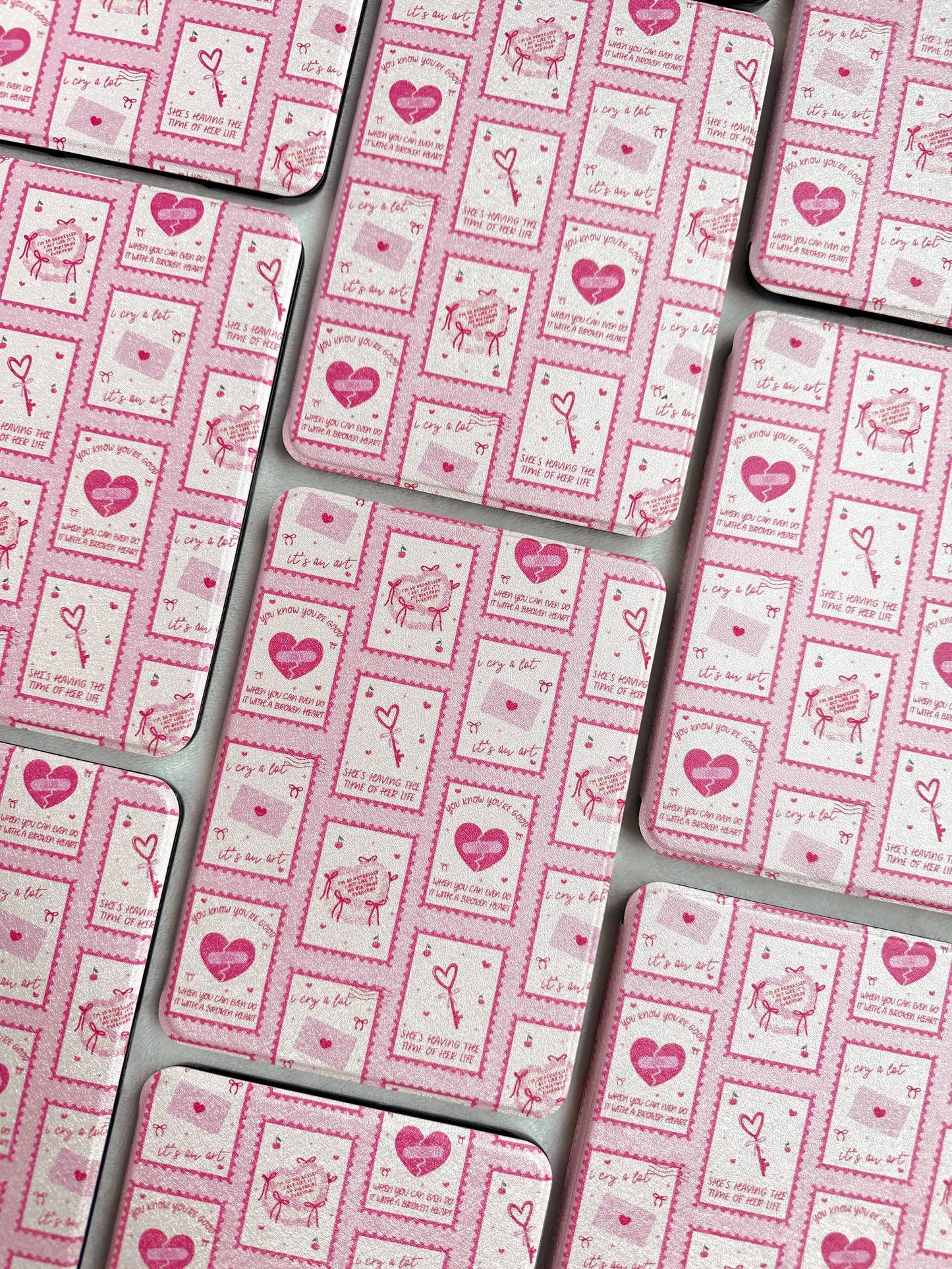 I Can Do It With a Broken Heart Stamps - Kindle Case: Kindle Paperwhite 11th Generation (6.8")