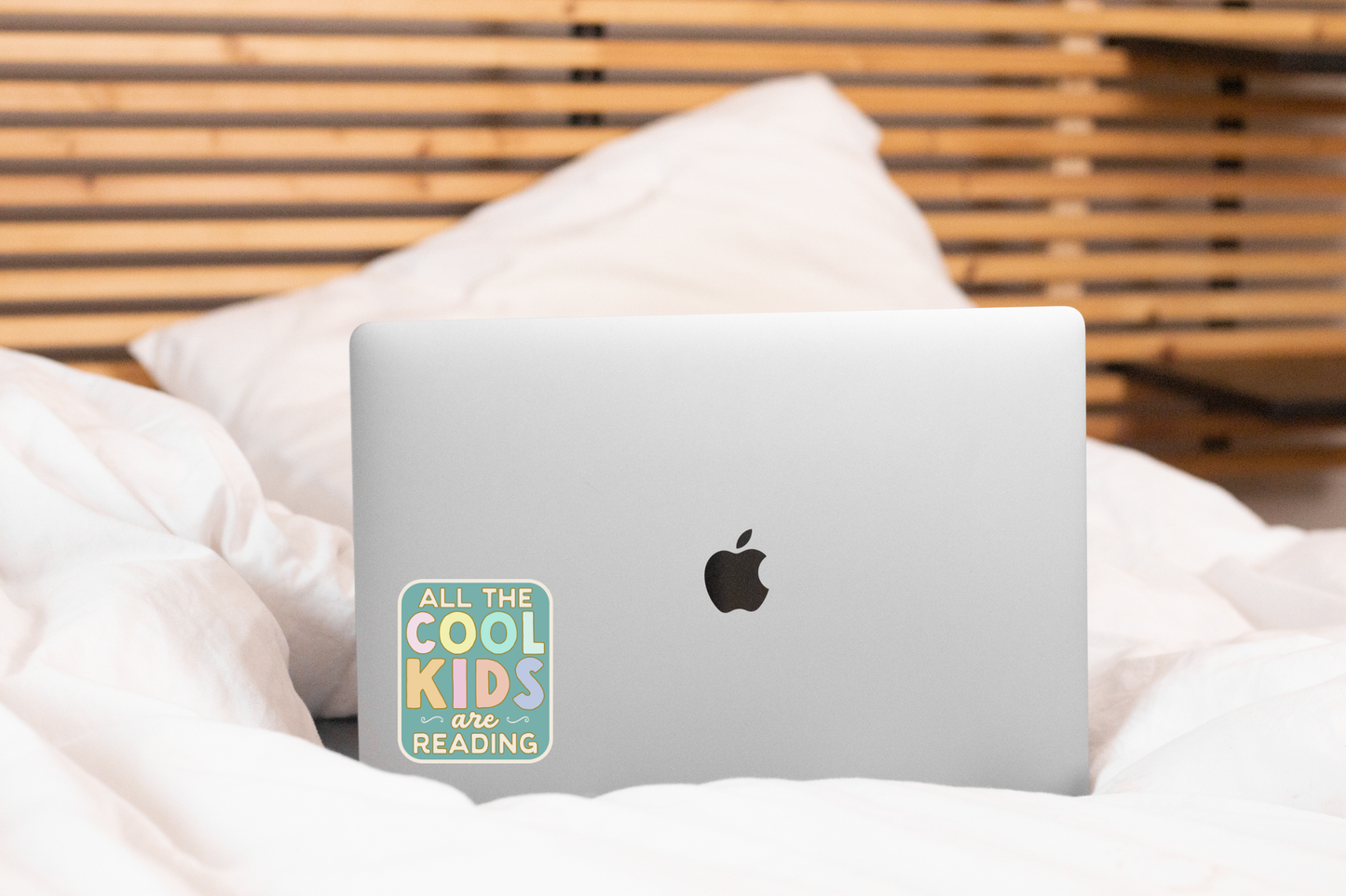 All the Cool Kids are Reading Sticker - books, bookshop