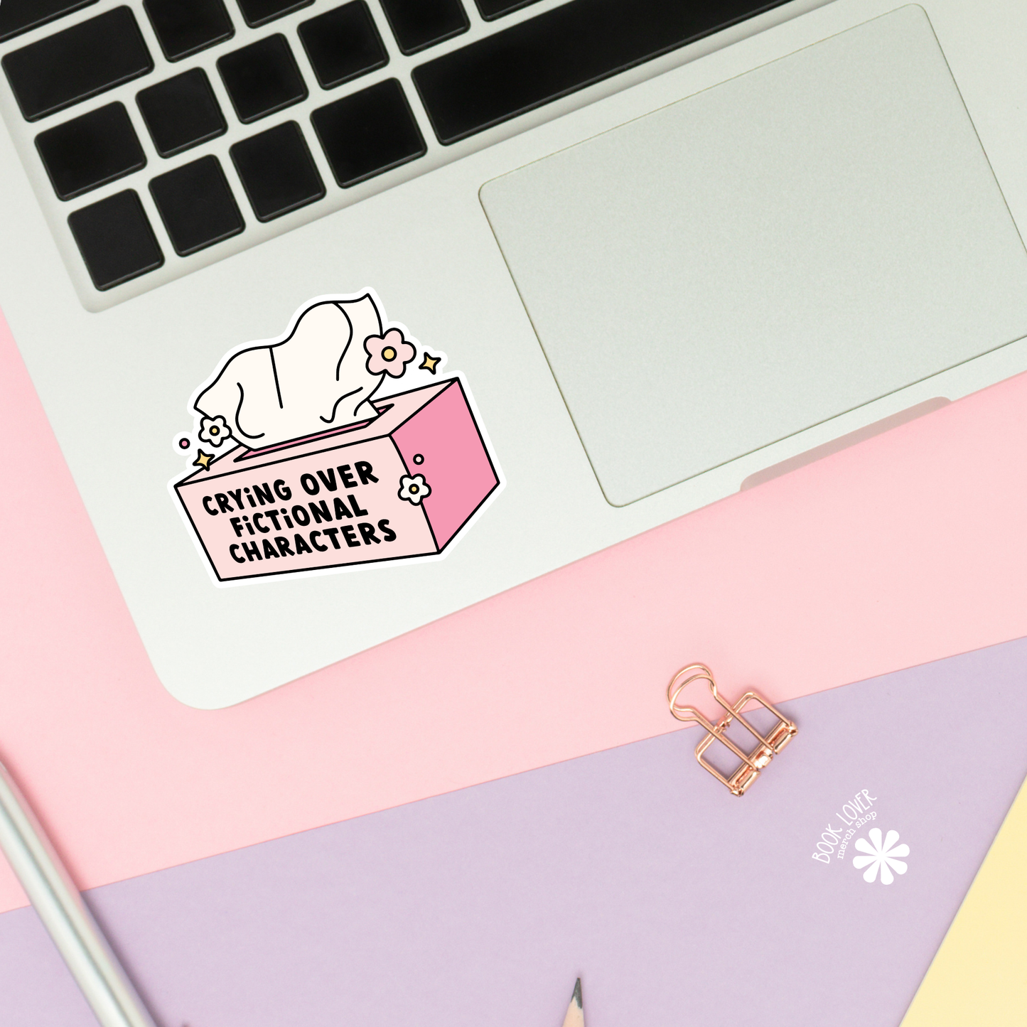 Crying Over Fictional Characters Stickers / Bookish Stickers: 2''