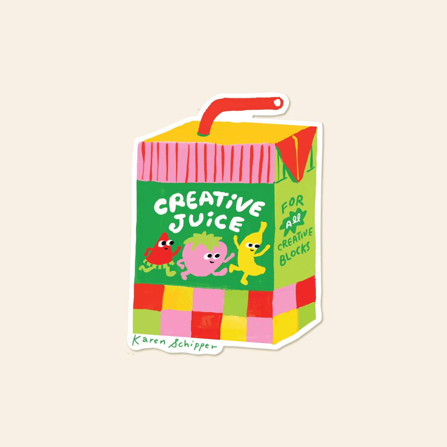 Creative Juice Vinyl Sticker – Inspirational Cute Sticker