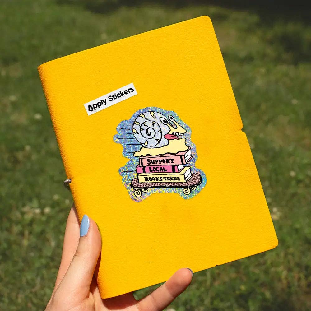Support Your Local Bookstore by Apply - Die-Cut Sticker