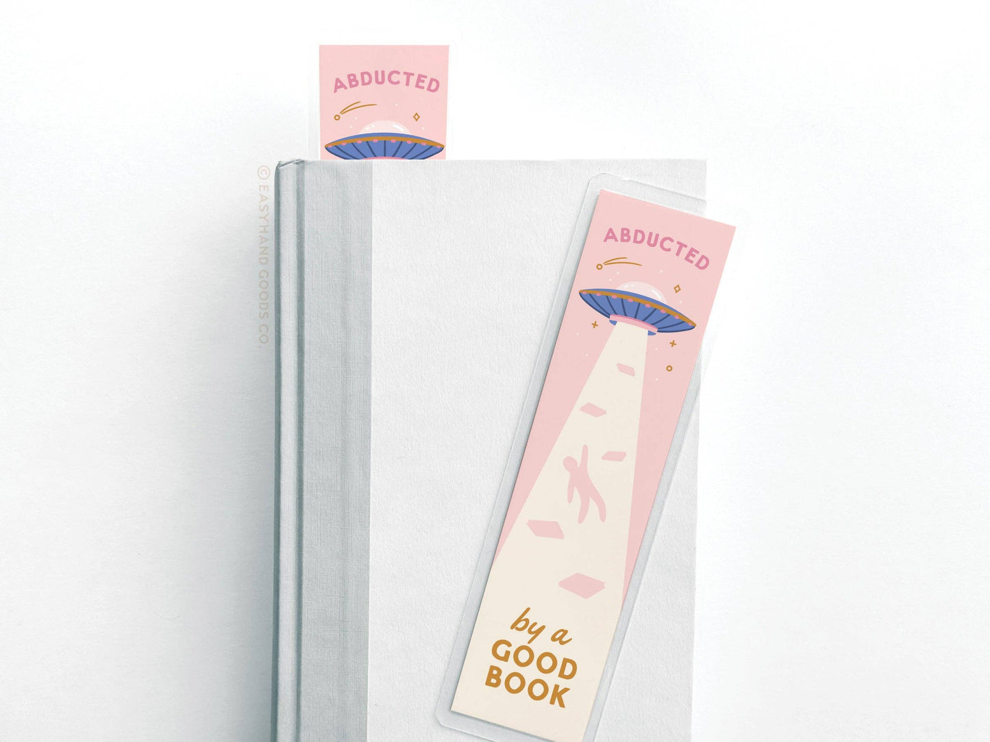 Abducted By A Good Book Laminated Bookmark