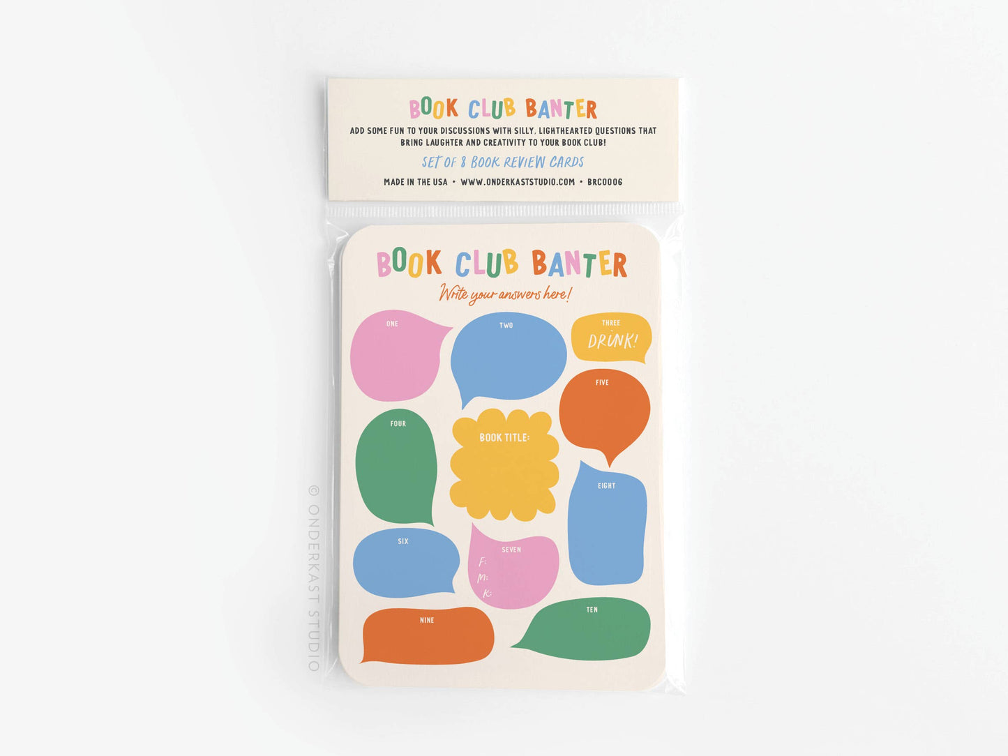 Book Club Banter Book Review Cards