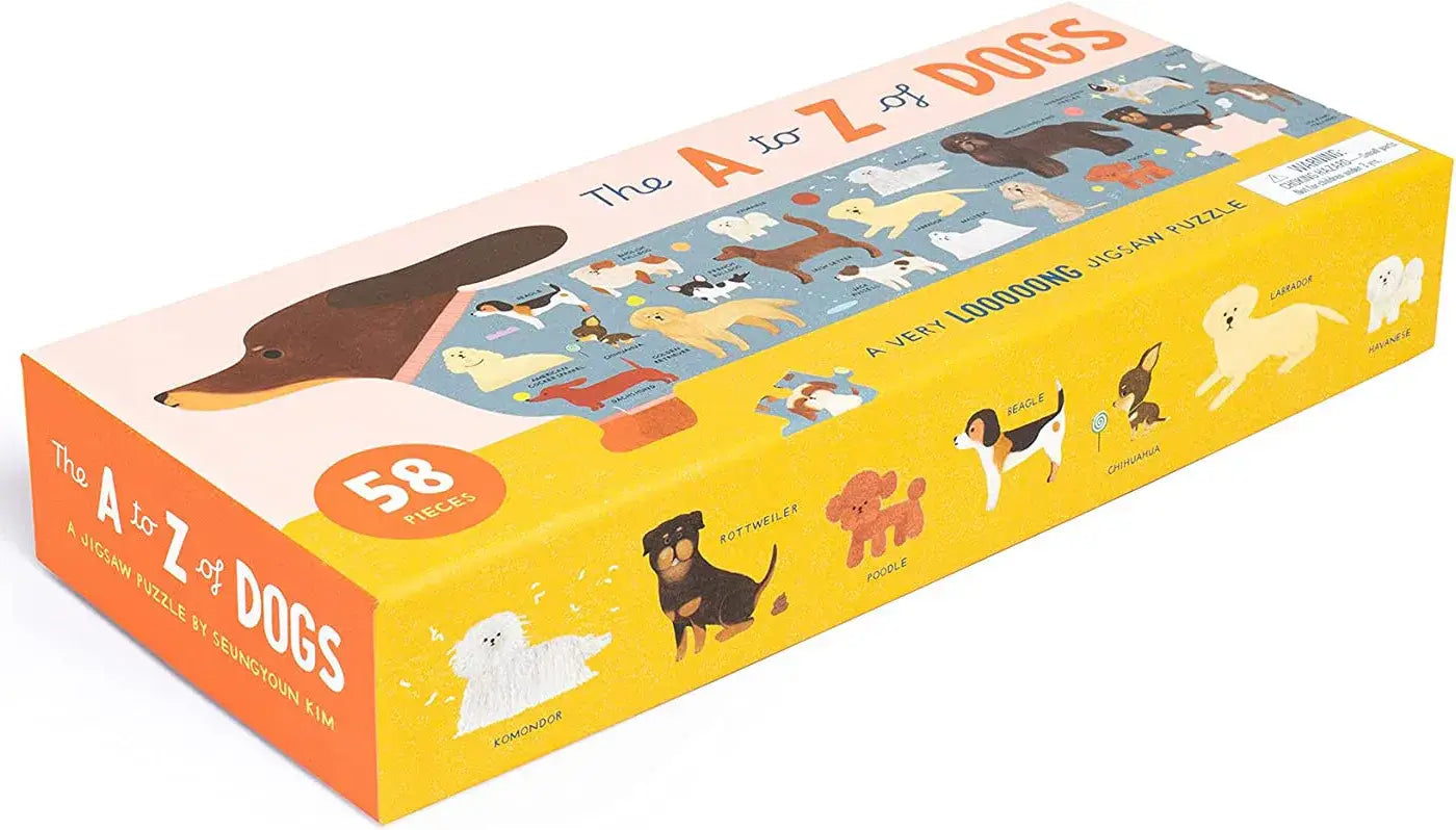 The A to Z of Dogs 58 Piece Puzzle