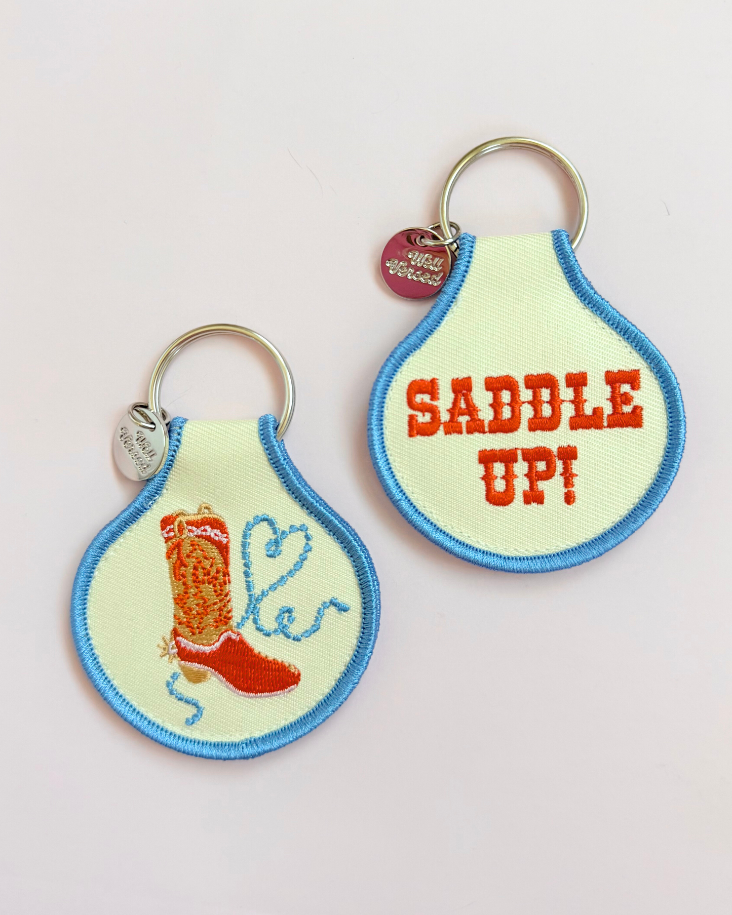 Saddle Up! | Bookish Embroidered Keychain