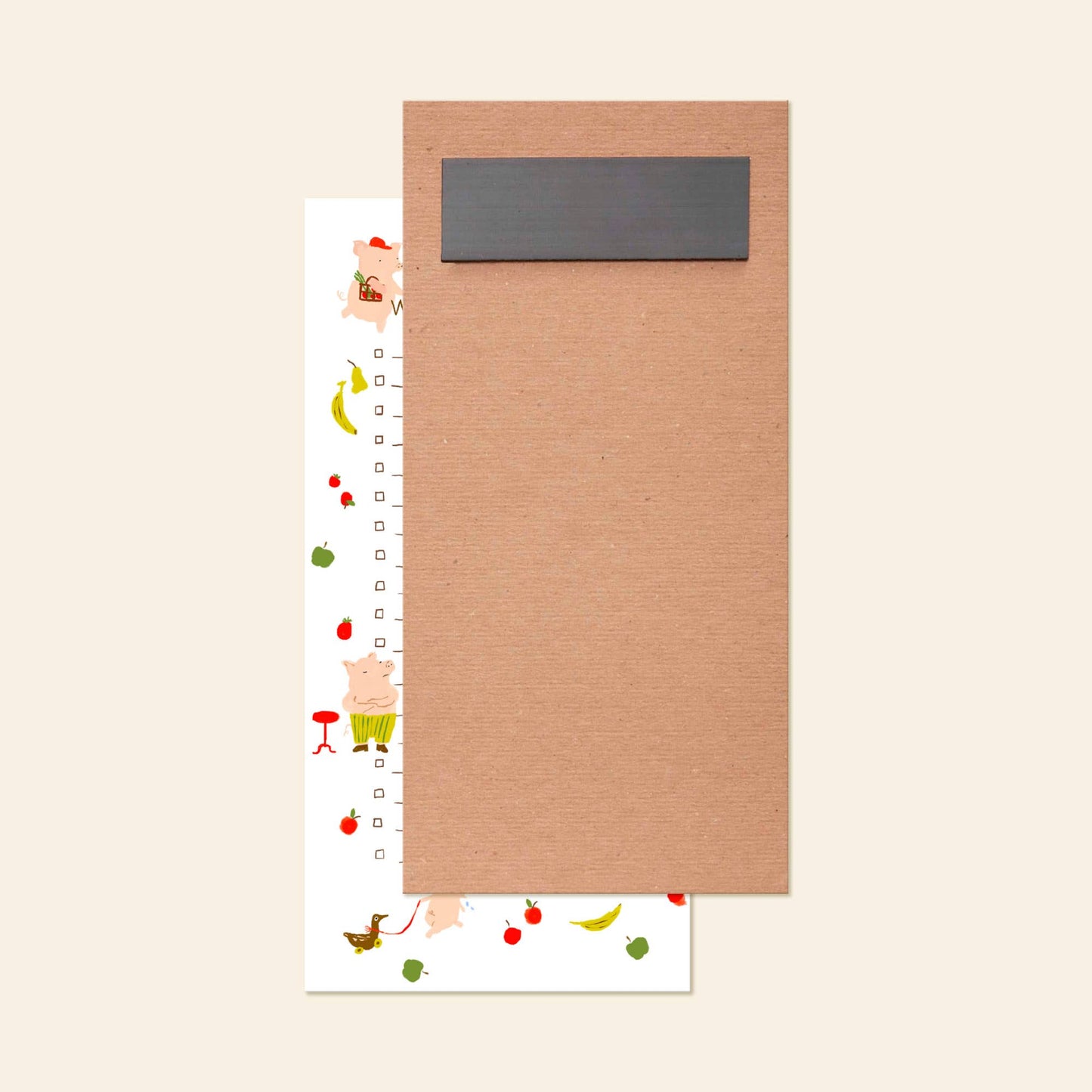 Piggy Market Listpad – Cute Magnetic Grocery Notepad