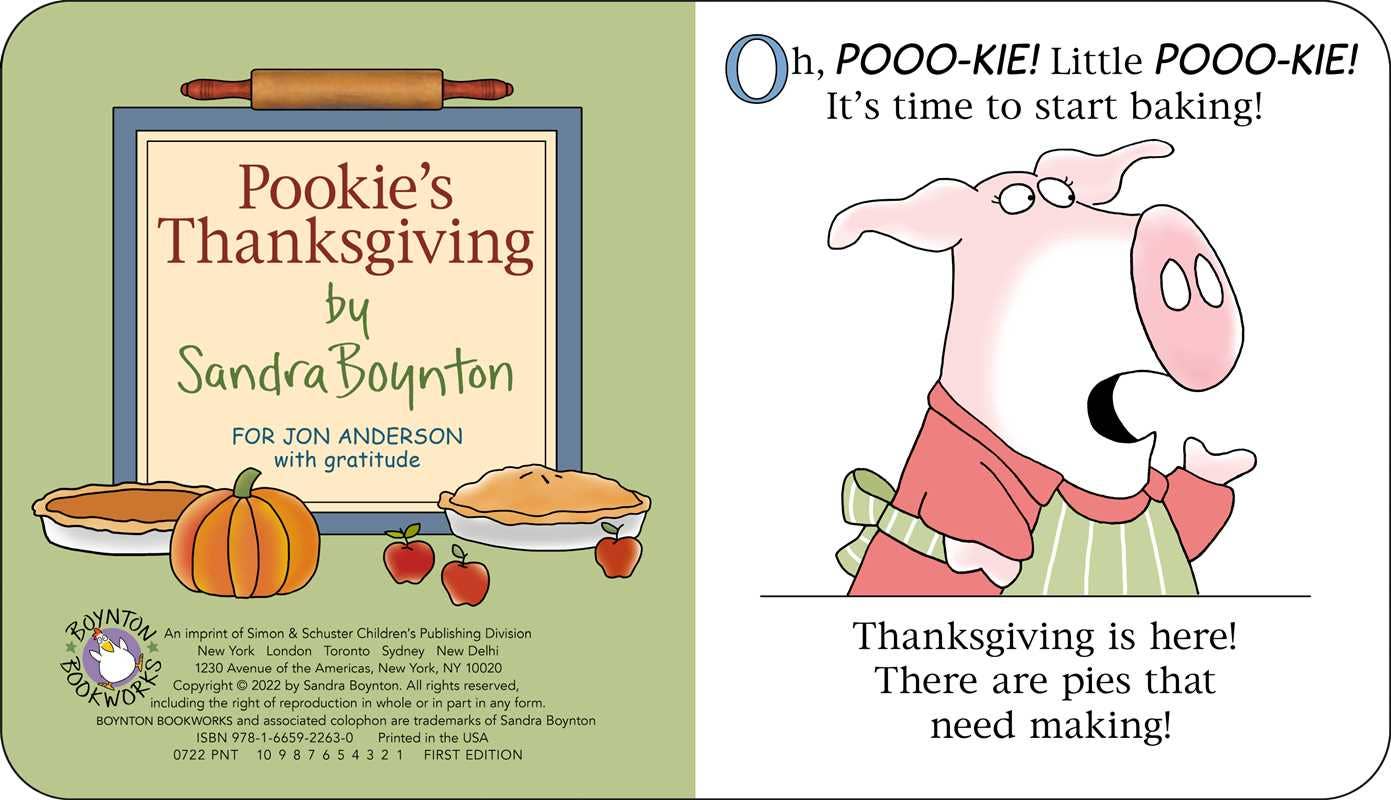 Pookie's Thanksgiving by Sandra Boynton: Board Books; 18 pages / English