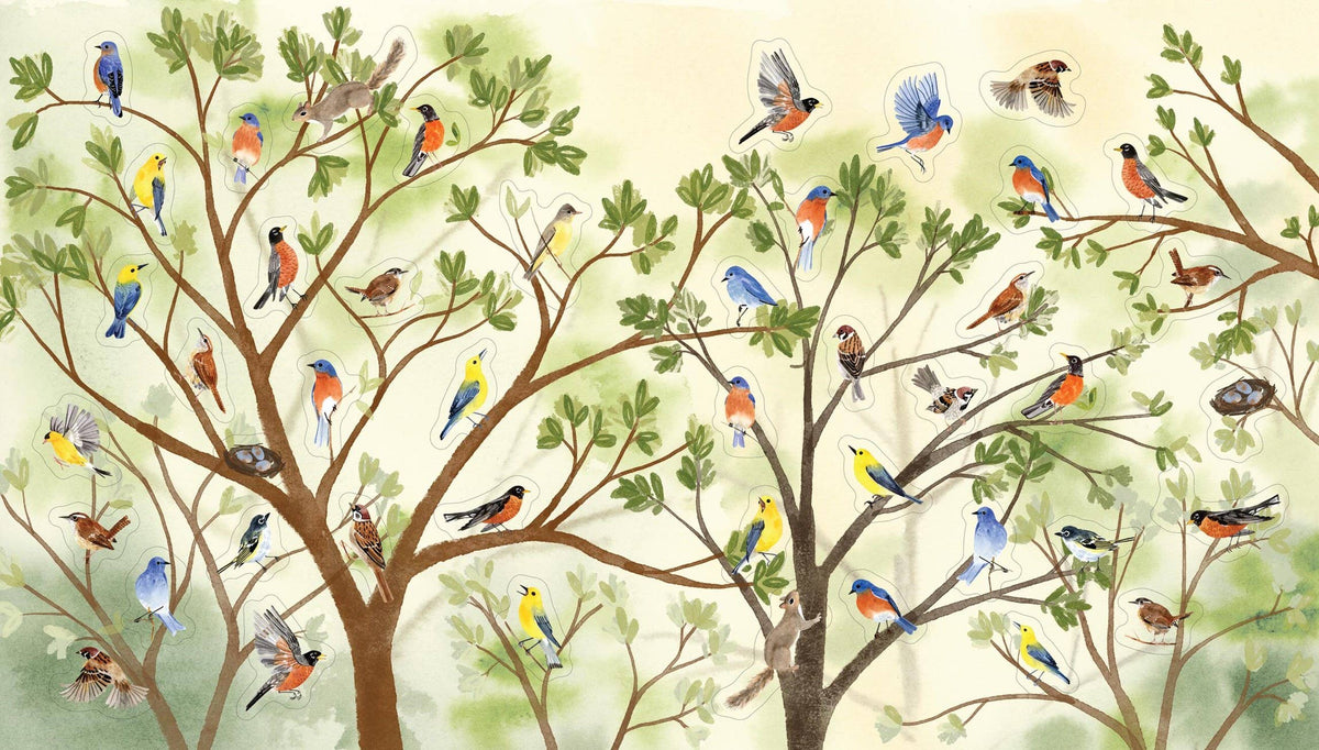 A Bird Lover's Sticker Book: Hardcover