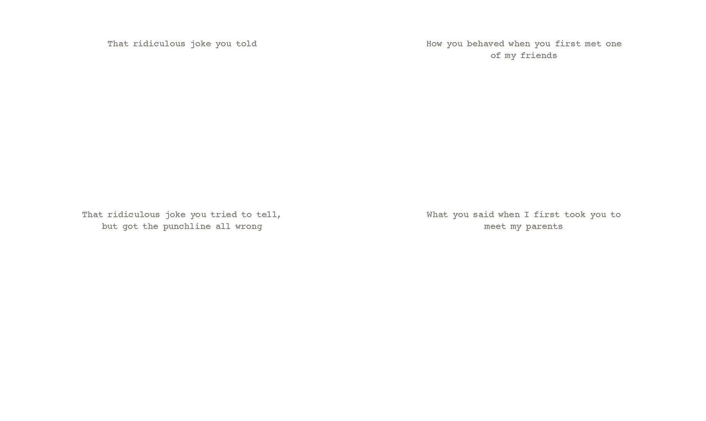 642 Things About You (That I Love)