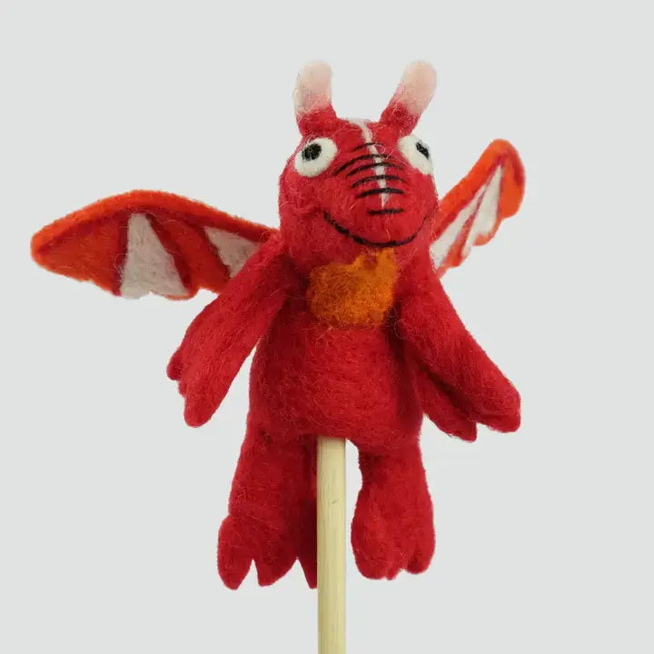 Finger Puppets - Sensory Play - Dragon - Assorted
