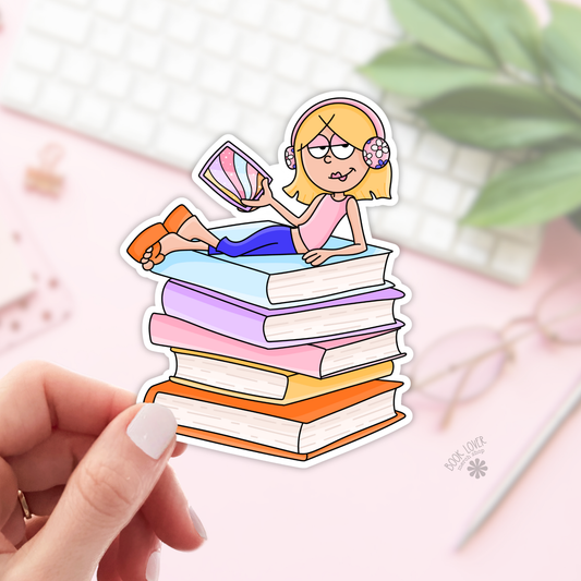 Bookish Girl Stickers / Bookish Stickers / Book Lover Gift: 2''