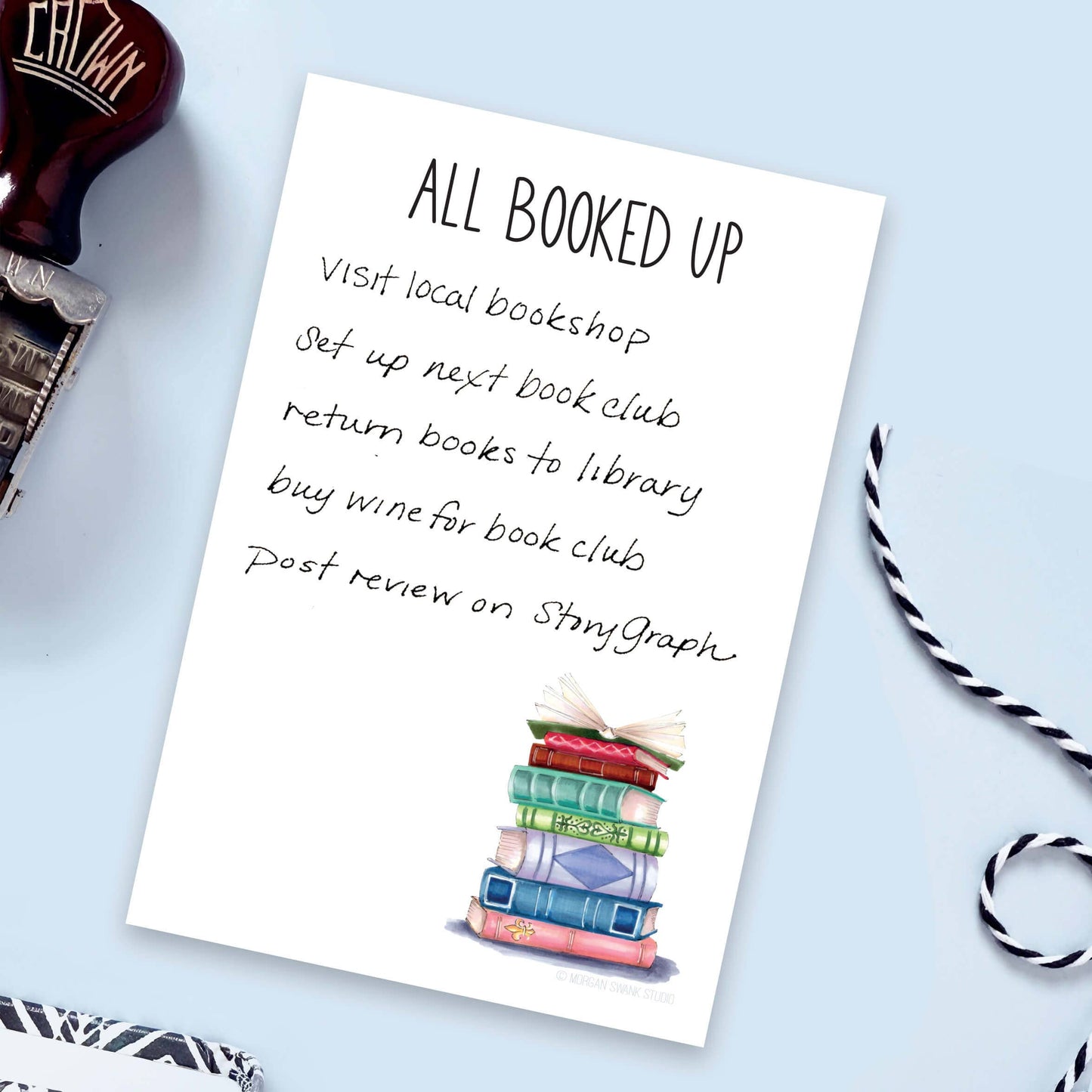 All Booked Up Reading Notepad