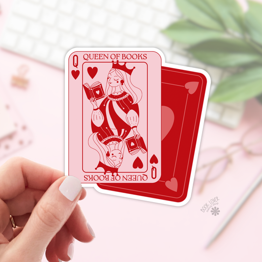 Queen Of Books Stickers / Bookish Stickers / Book Lover Gift: 2''