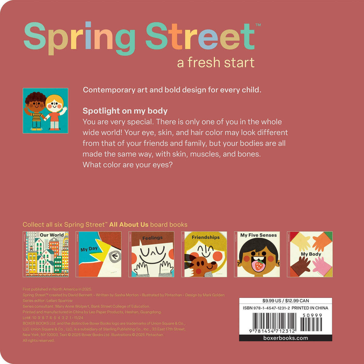 Spring Street All About Us: My Body: Board Book