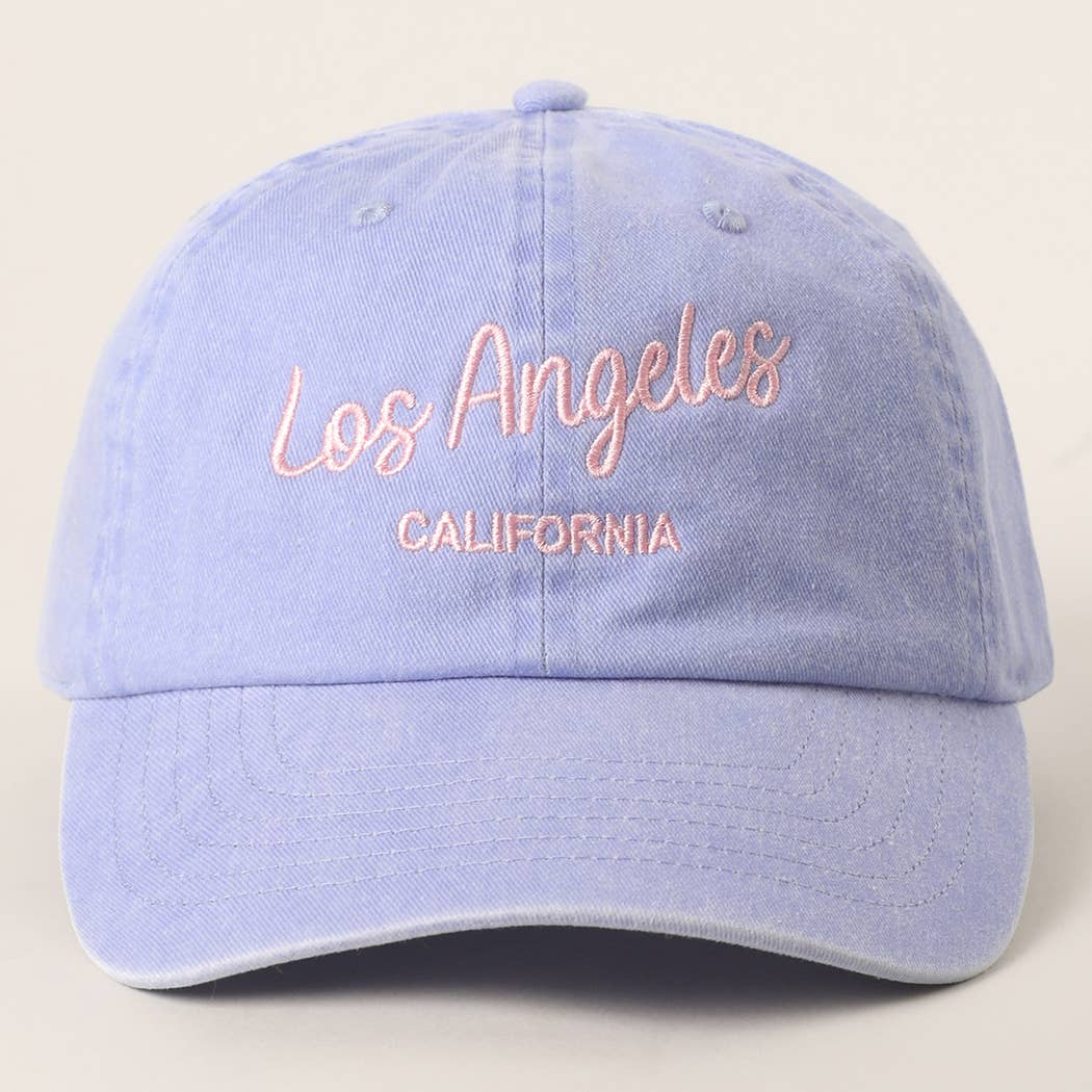 Custom Pigment Washed Hat – City & State Embroidery