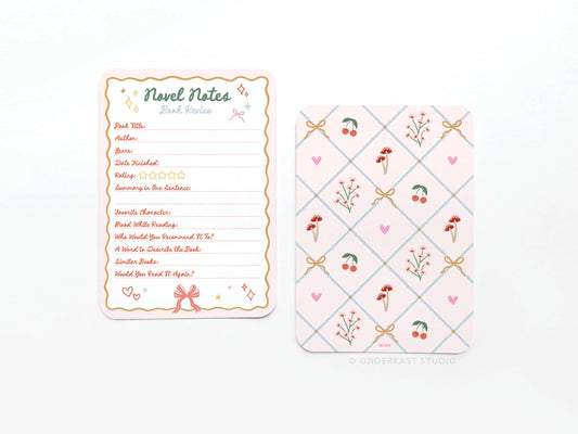 Coquette Novel Notes Book Review Cards