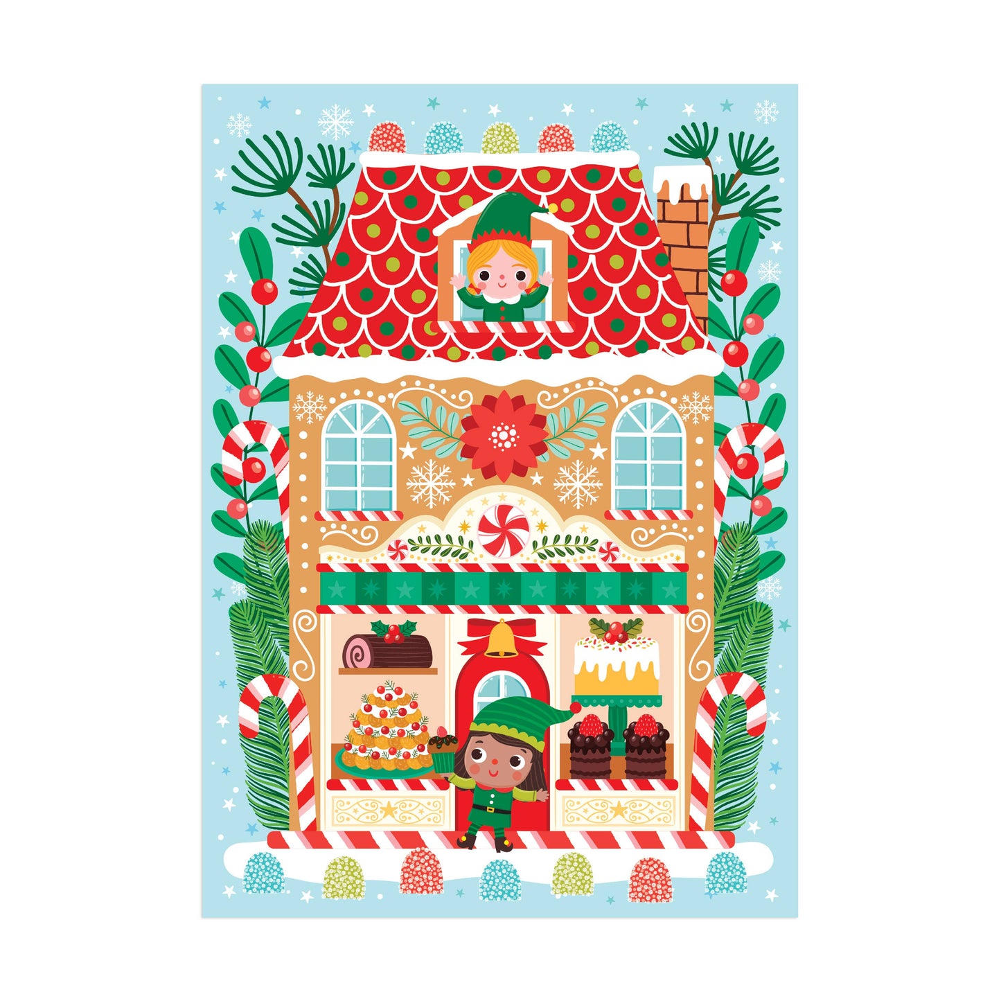 Santa's Bakery 48 Piece Mini Puzzle Ornament