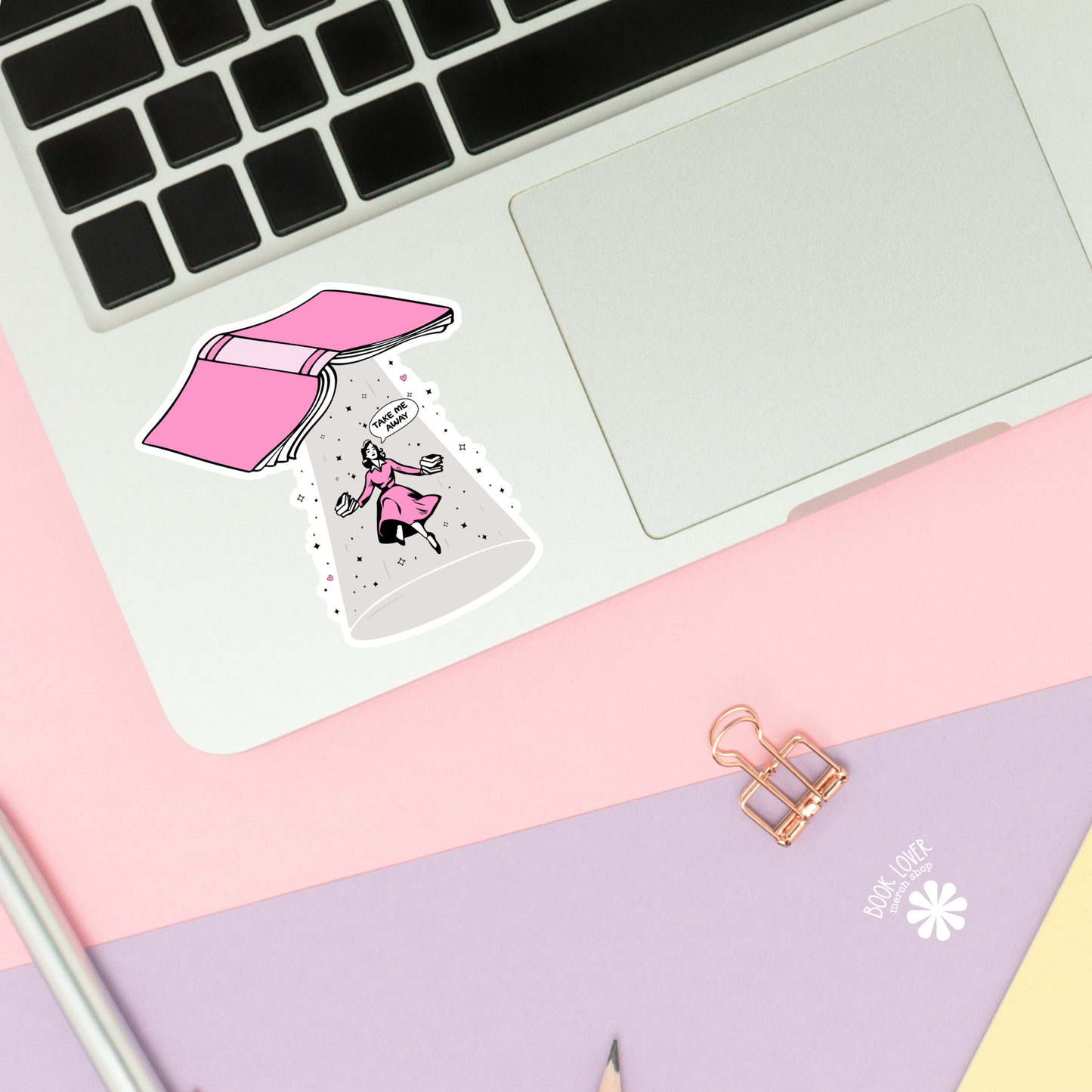 Take Me Away Stickers / Bookish Stickers / Book Lover Gift: 2''