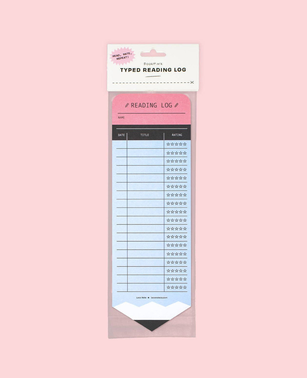 Pencil Reading Log Bookmark: Yellow