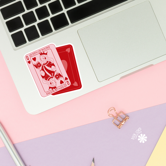 Queen Of Books Stickers / Bookish Stickers / Book Lover Gift: 2''