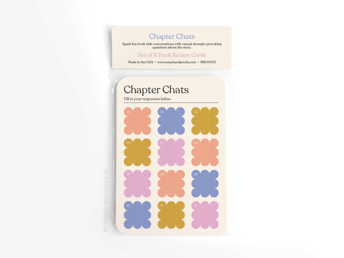 Chapter Chats Book Review Card Set