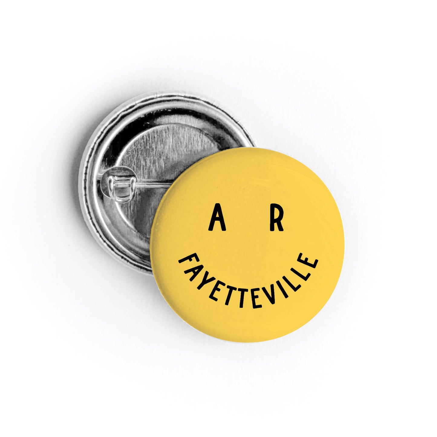 Custom City Smiley Face Button: Packaged / Pinback Button