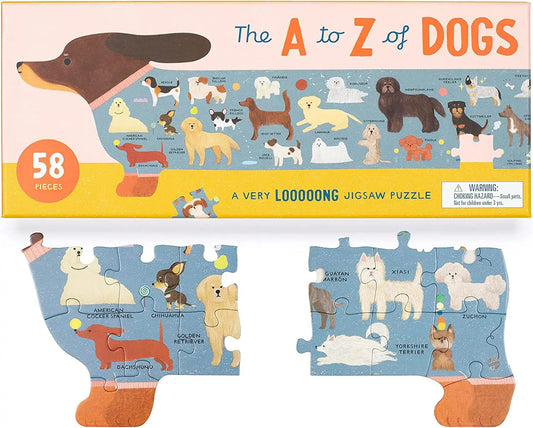The A to Z of Dogs 58 Piece Puzzle