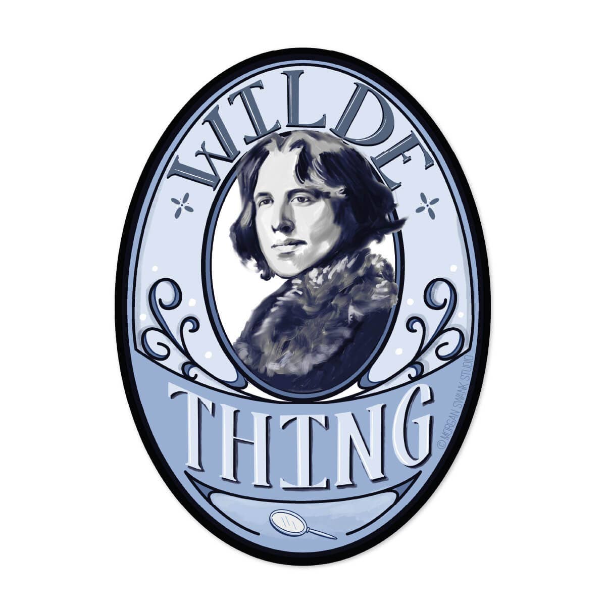 Wilde Book Author Cameo Sticker