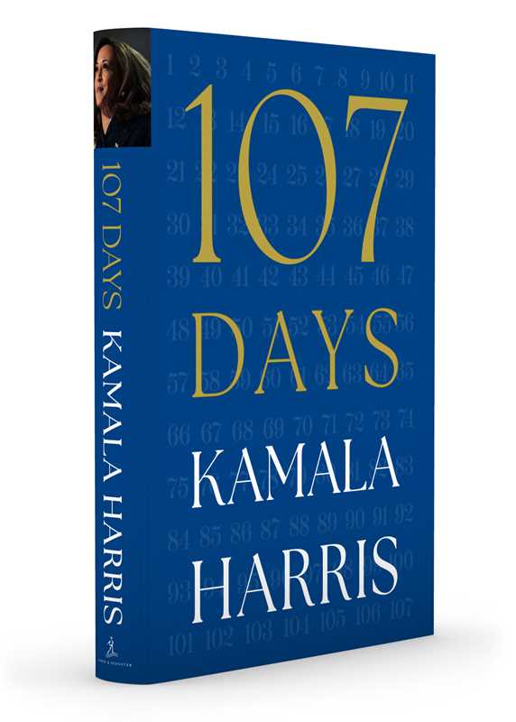 107 Days by Kamala Harris: Hardcover; 320 pages / English