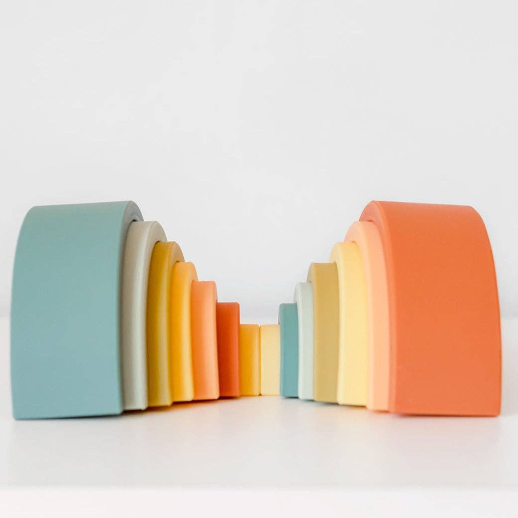 Silicone Rainbow Stacker | Cherry