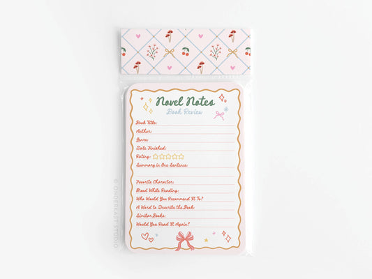 Coquette Novel Notes Book Review Cards