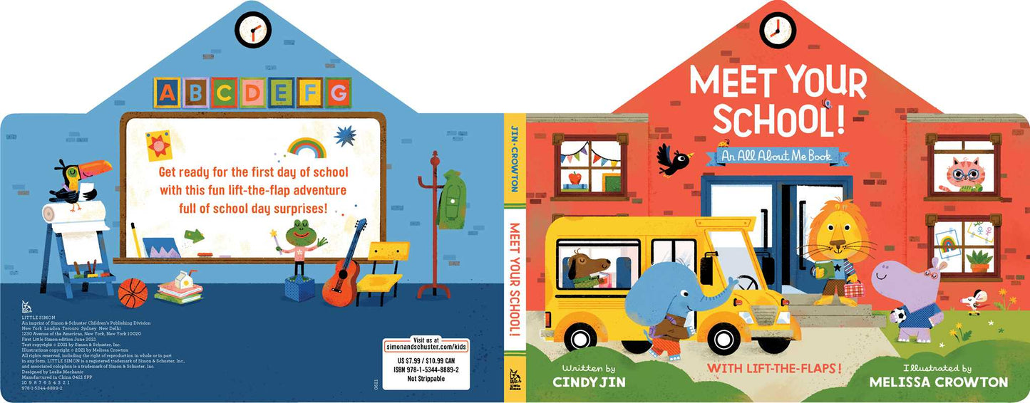 Meet Your School! by Cindy Jin: Board Books; 12 pages / English