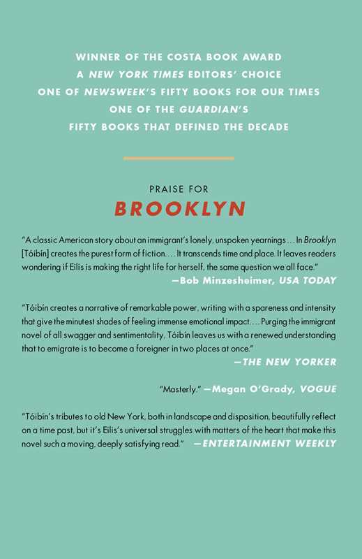 Brooklyn by Colm   Toibin: Paperback; 288 pages / English