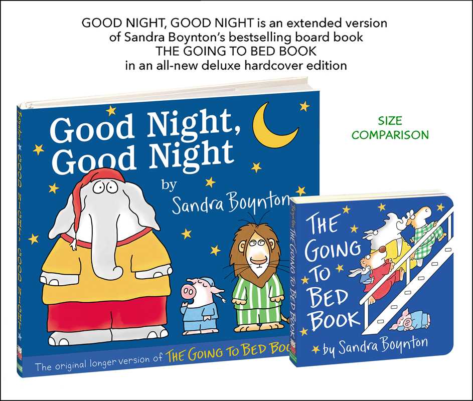 Good Night, Good Night by Sandra Boynton: Hardcover; 40 pages / English