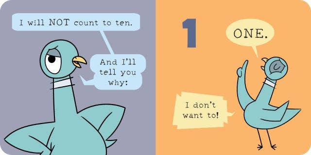 The Pigeon Won’t Count to 10!: Board book