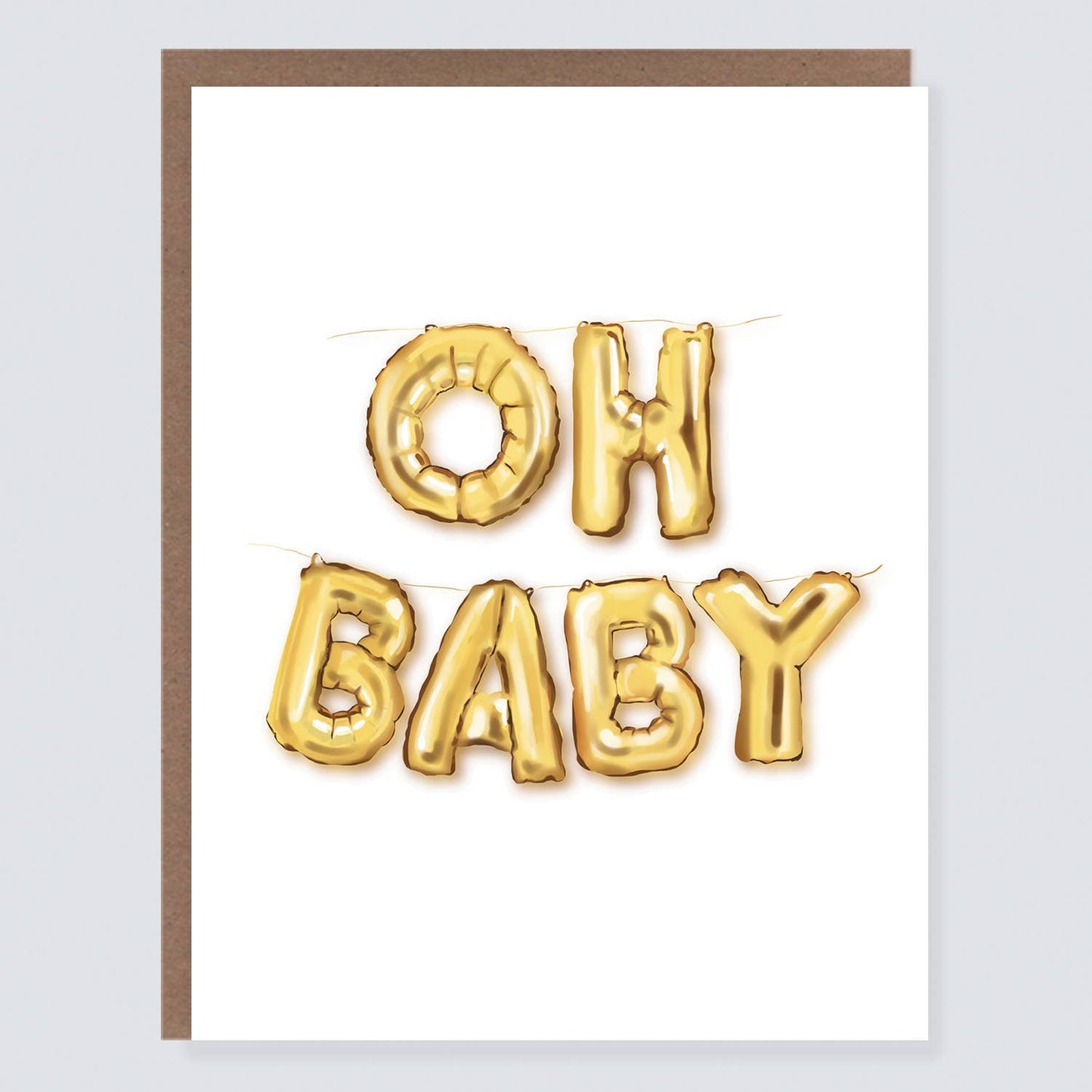 Oh Baby Balloon | New Baby Card