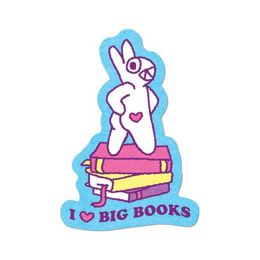 I <3 Big Books by Apply - Die-Cut Sticker (Bookish)