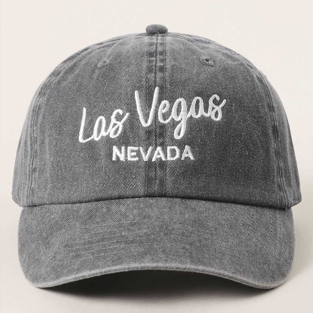 Custom Pigment Washed Hat – City & State Embroidery