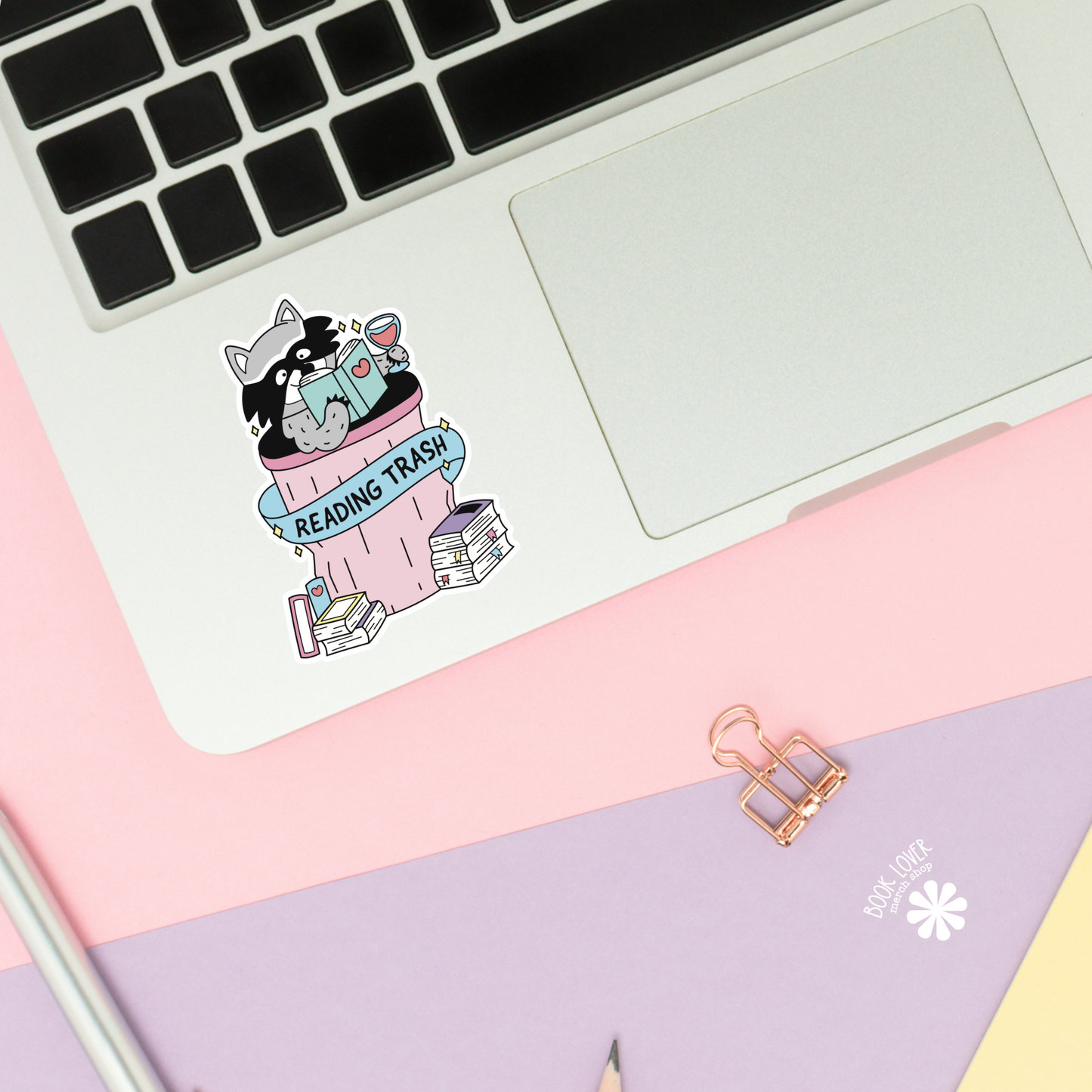 Reading Trash Stickers / Bookish Stickers / Book Lover Gift : 2''