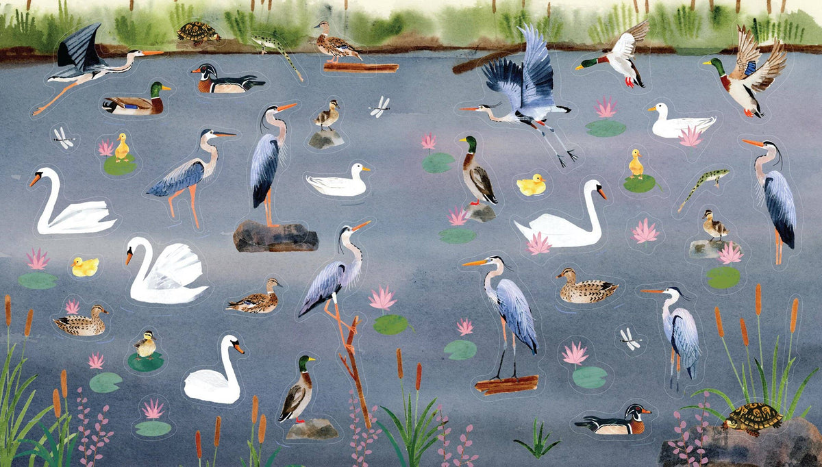 A Bird Lover's Sticker Book: Hardcover