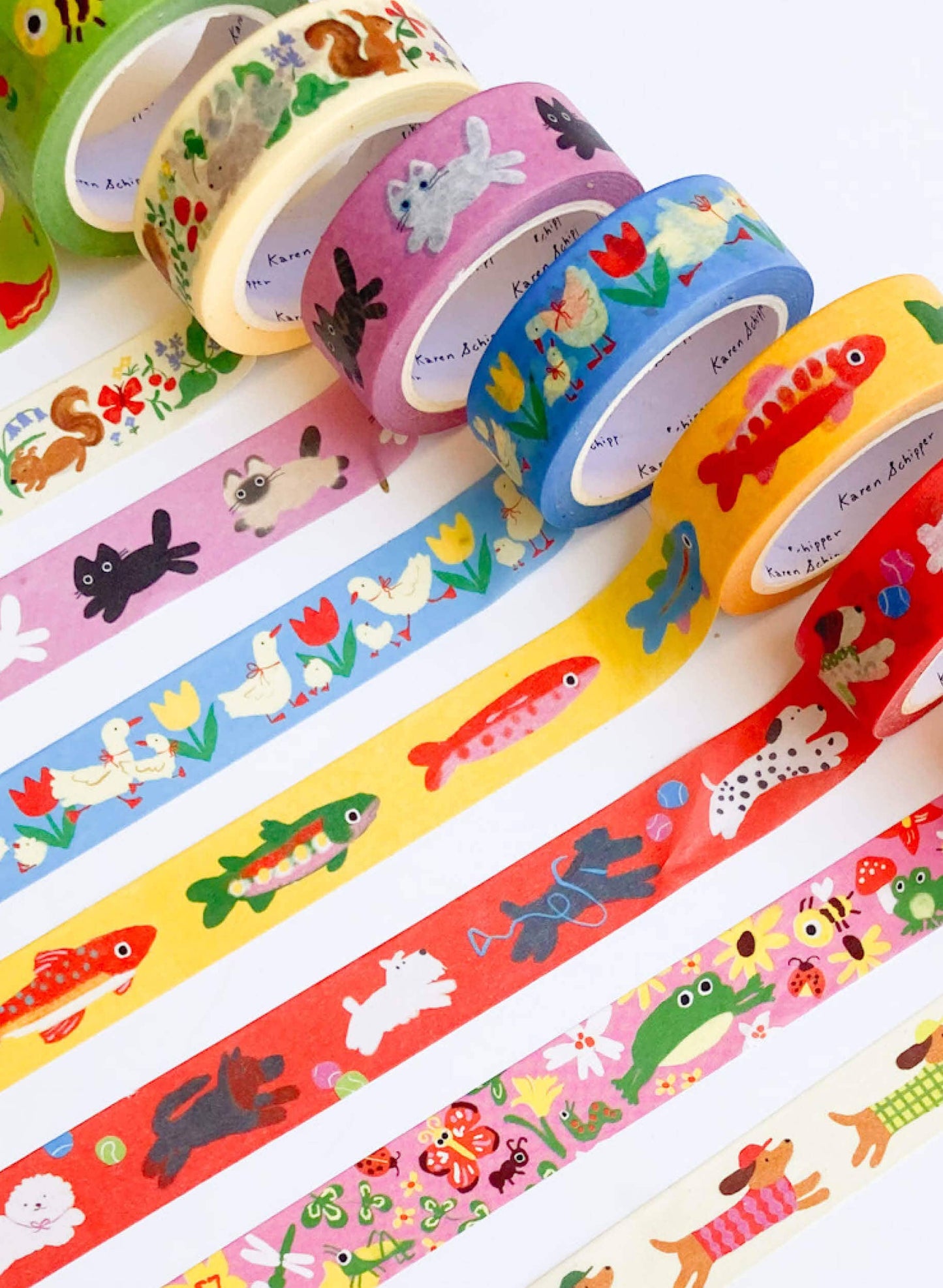 Garden Toad Washi Tape – Frog Craft Tape | Cute Planner Tape