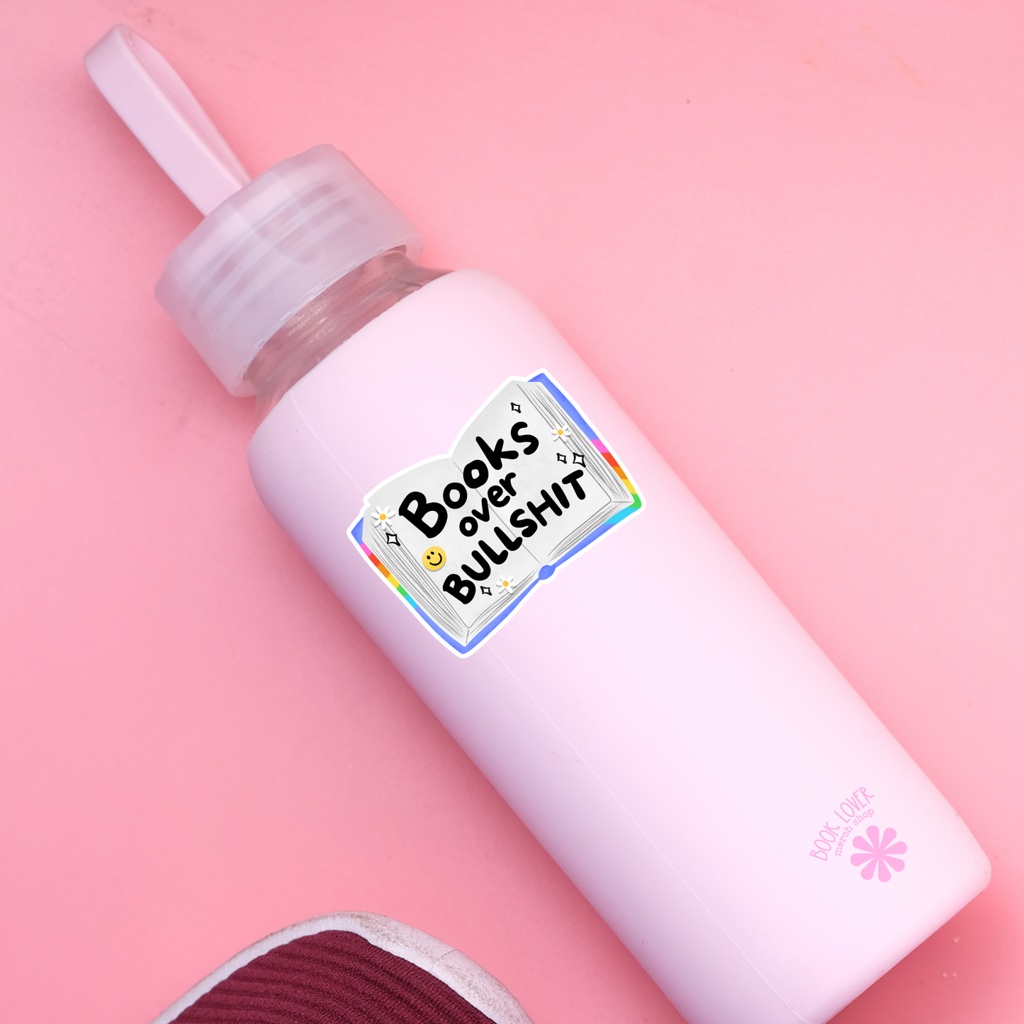 Books Over Bullshit Stickers / Bookish Stickers / Book Lover: 3''