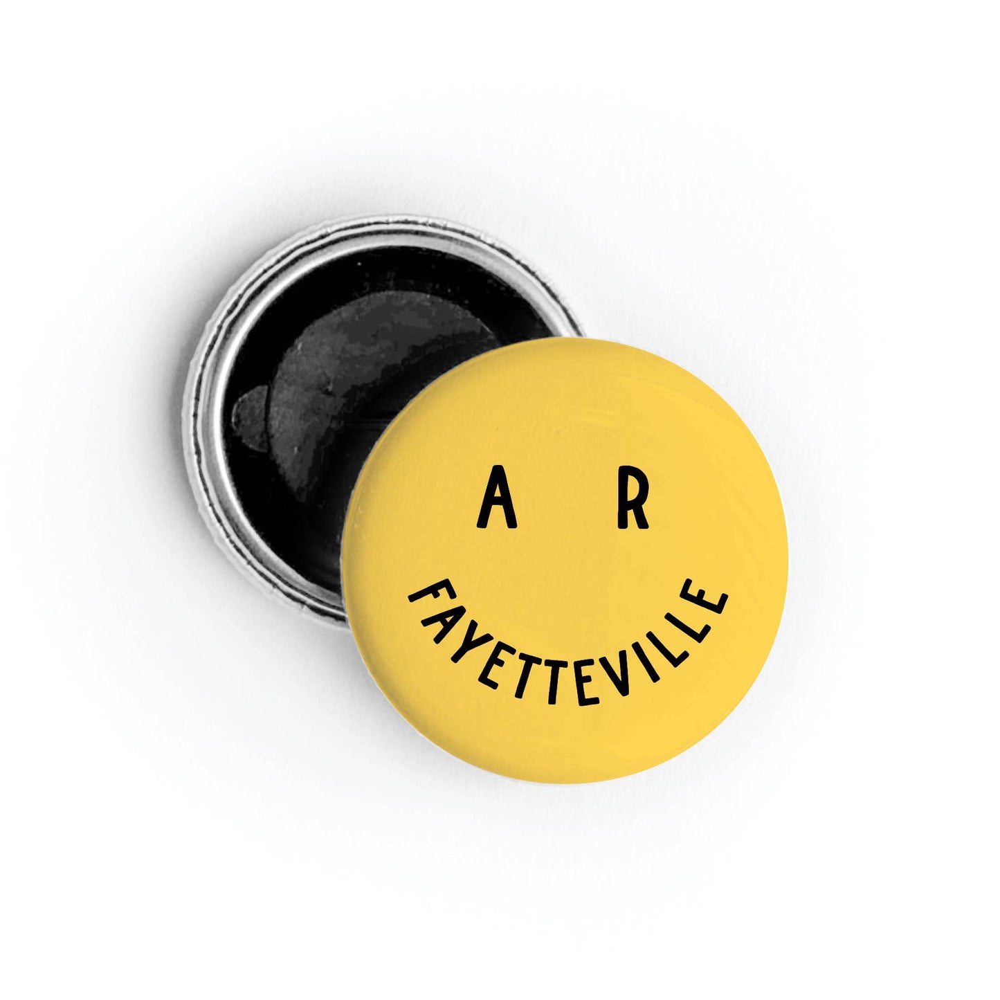 Custom City Smiley Face Button: Packaged / Pinback Button