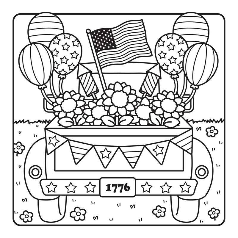 America the Beautiful Coloring Book by: Paperback; 96 pages / English