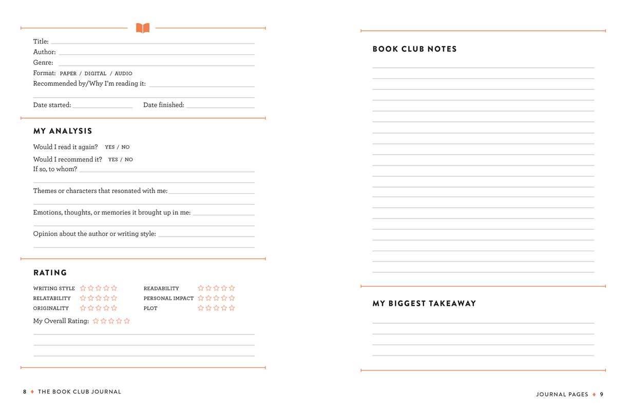 Book Club Journal
