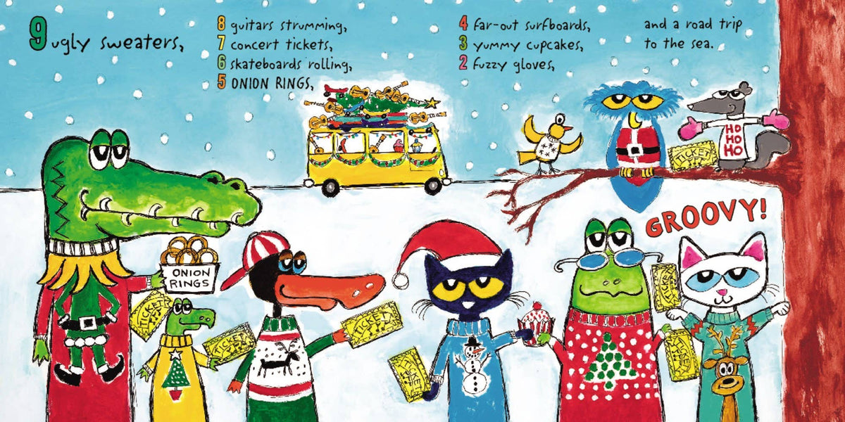Pete the Cat's 12 Groovy Days of Christmas Gift Edition