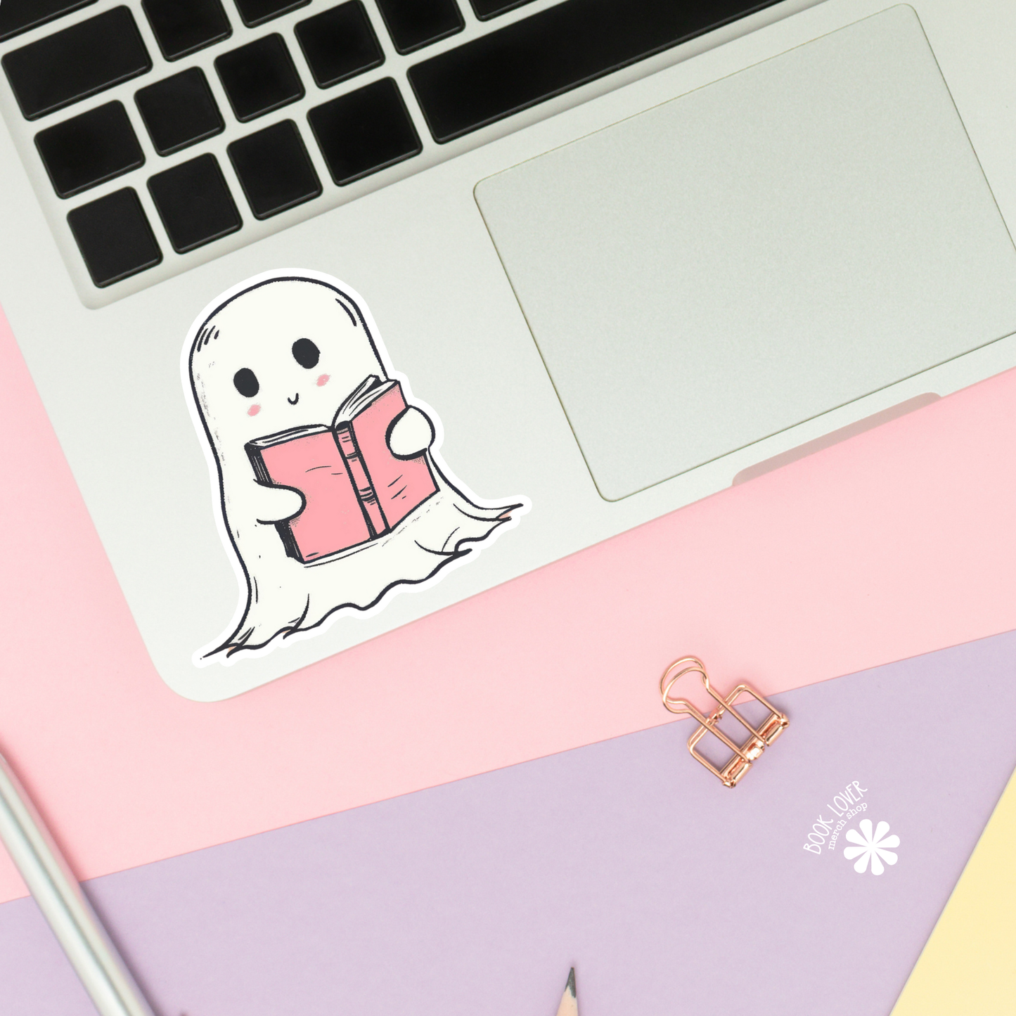 Ghost Reading Book Stickers / Bookish Stickers / Book Lover : Matte Stickers 2''