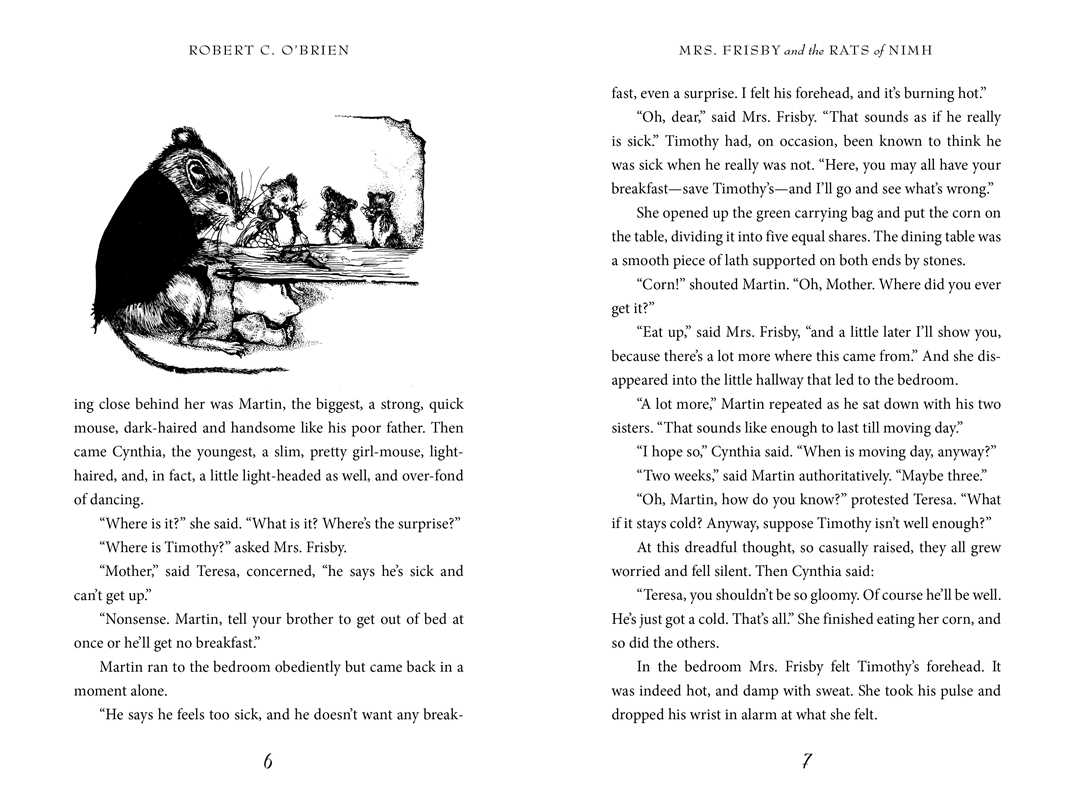 Mrs. Frisby and the Rats of Nimh by Robert C. O'Brien: Paperback; 240 pages / English