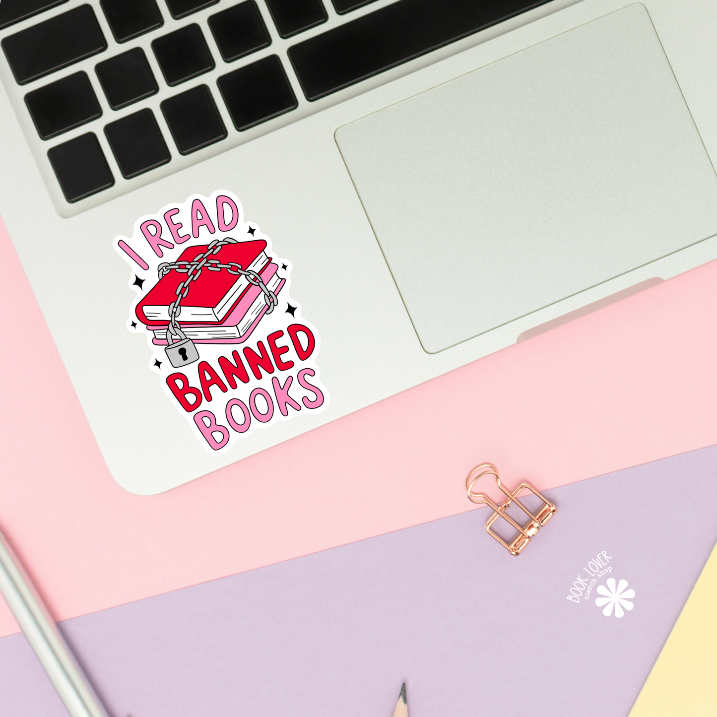 I Read Banned Books Stickers / Bookish Stickers / Book Lover: 2''